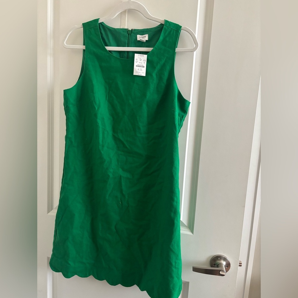 J. Crew Vibrant Green Mini Dress